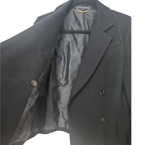 Marc Jacobs Wool Black Blazer Size 0 Suit Jacket - Picture 3 of 7